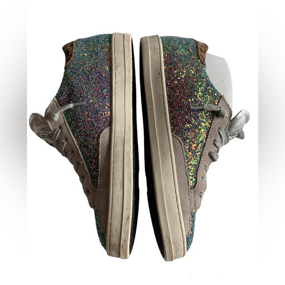 ❌SOLD❌P448 John Iridescent Glitter Low Top Sneakers Womens ✨RARE FIND✨ US 7. - Picture 12 of 16